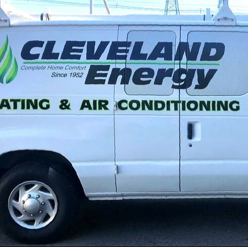 Image shows a service van with the new Cleveland Energy logo.