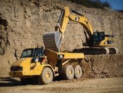 Image shows large construction equipment.